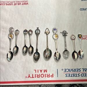 Silver Decorative Spoons Flatware